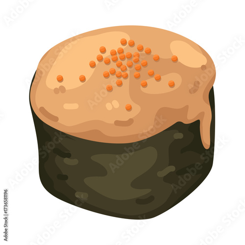 Illustration of Salmon Mentai Roll