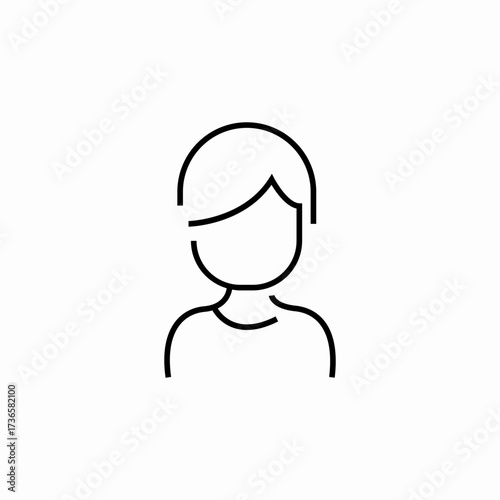user female icon sign vector