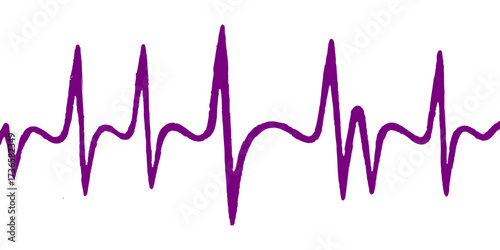 The medical cardiogram displays a rhythmic heartbeat wave on the monitor's ECG line