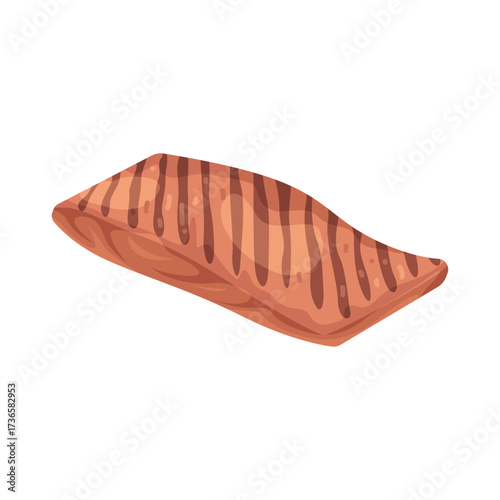 Illustration of Grilled Salmon Fillet