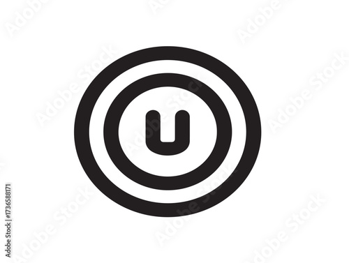 Modern power button icon for device interfaces and application controls