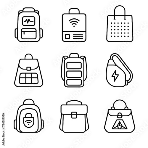 Vector bucket hobo icon drawstring tote collections canvas shopper crossbody bag