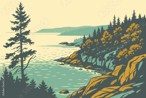 Lake Superior on the Michigan–Minnesota–Wisconsin border, vast freshwater expanse with rugged rocky shorelines