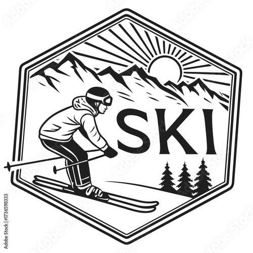 Snowboarding Elements Vector Silhouette – Extreme Winter Sports Illustration
