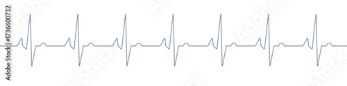 Vibrant green heartbeat line graphic for medical illustration, health awareness campaigns, or dynamic healthcare marketing materials showing vital signs