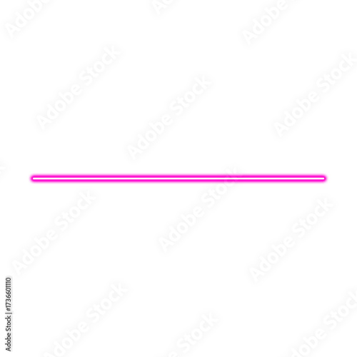 Free Download neon pink horizontal glowing line on white background, minimal futuristic light bar design illustration - GFXLoad