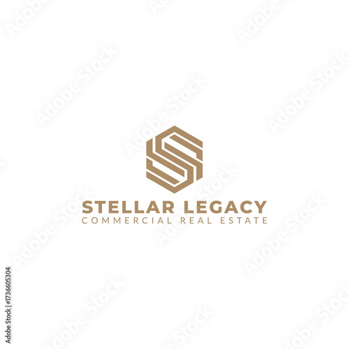 The logo features a stylized SL monogram within a hexagon, symbolizing a solid strategic foundation. It represents growth, stability, and a modern, high-end investment firm.