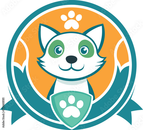 pet clinic logo design vector