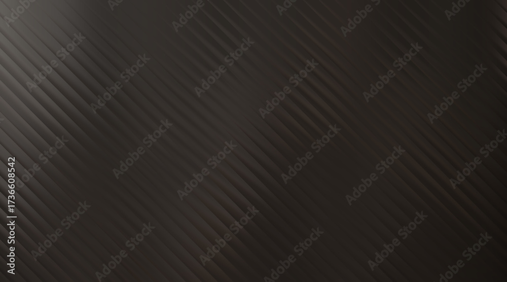 Fototapeta premium Dark charcoal abstract background with embossed diagonal lines and subtle sheen