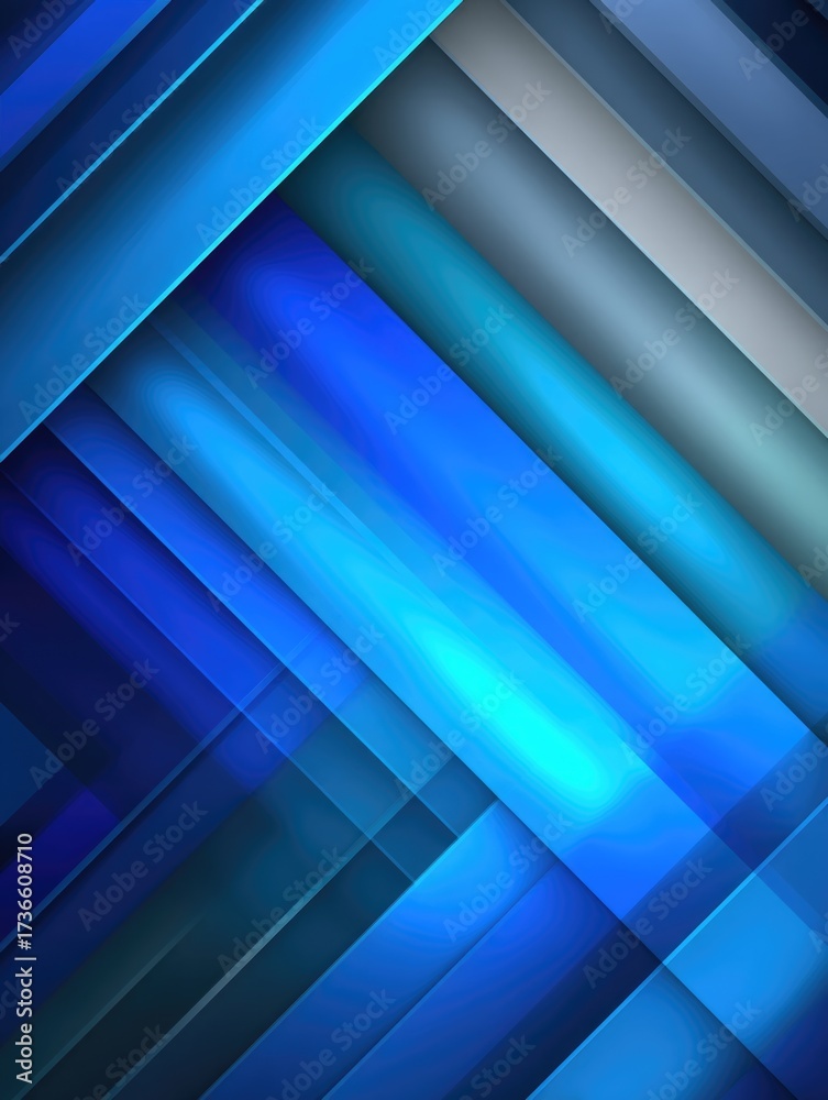 Fototapeta premium Blue Abstract Stripes