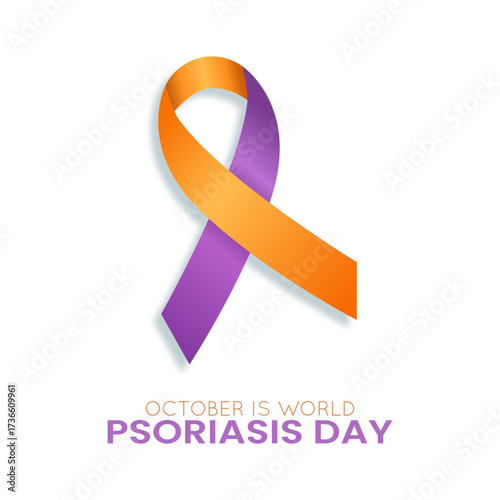 Vector graphic of World Psoriasis Day for World Psoriasis Day celebration.