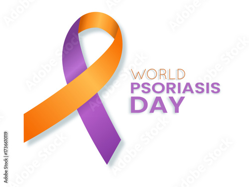Vector graphic of World Psoriasis Day for World Psoriasis Day celebration.