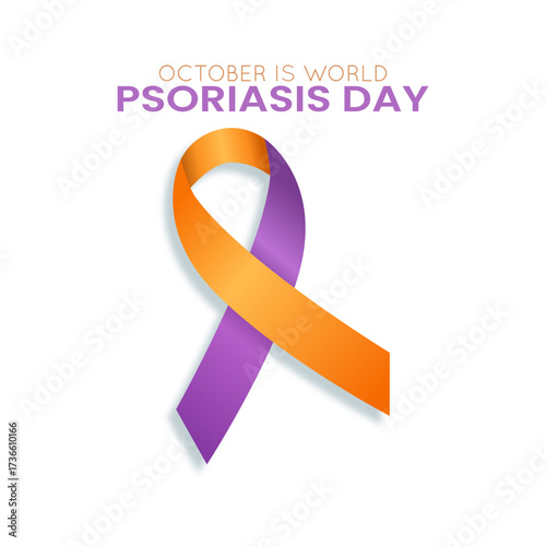 Vector graphic of World Psoriasis Day for World Psoriasis Day celebration.