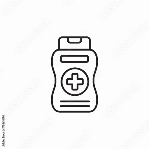 medicine cream icon sign vector