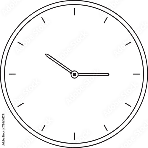 clock isolated on white