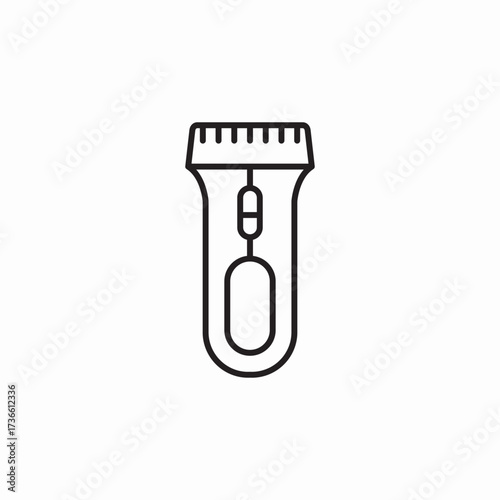 trimmer shave icon sign vector