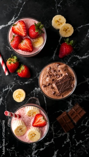 Wallpaper Mural strawberry and chocolate cake Torontodigital.ca