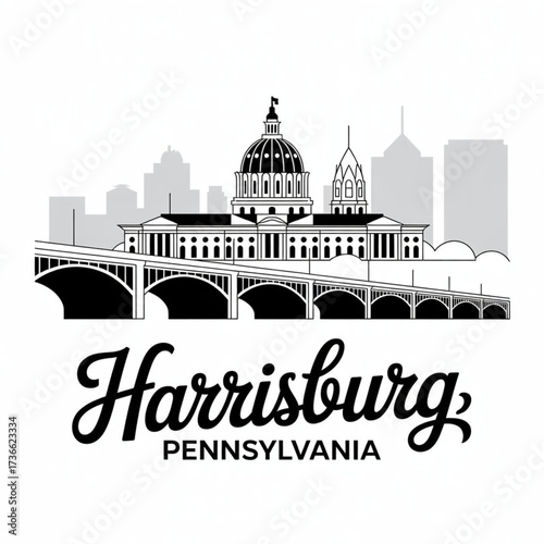 Photos ‎Harrisburg Pennsylvania Skyline Silhouette — A Historic Riverfront Capital City