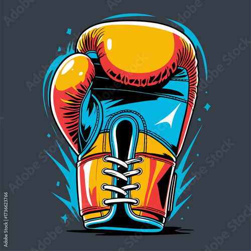 boxing glove vector