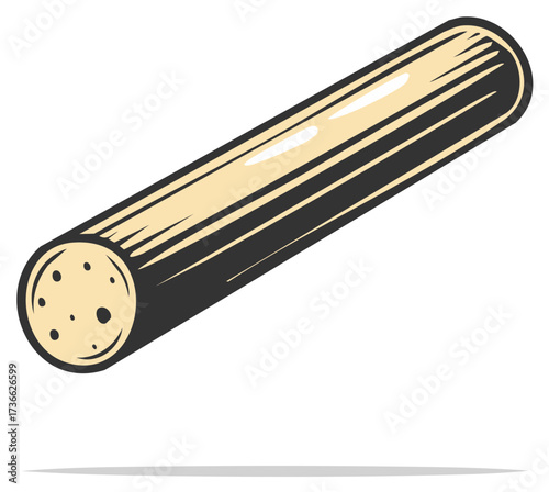 Salami Stick Illustration Meat Treat Tasty Ready Food Ingredient Snack