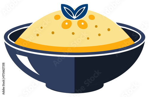 Stylized Bowl of Hummus with Garnishes and Sesame Seeds