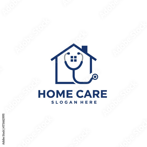 House Care logo Template, Medical House Logo
