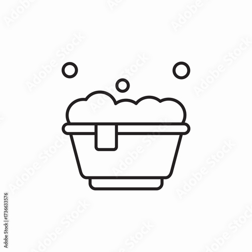 basin foam icon sign vector