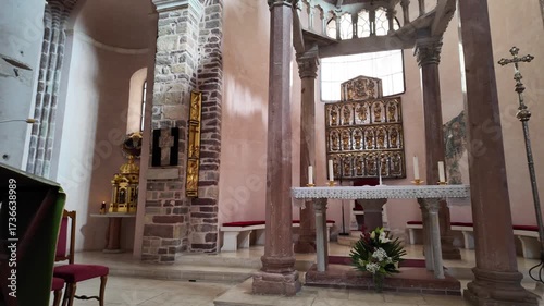 The Cathedral of St. Tryphon in Kotor, Montenegro, is a Catholic church built in 1166. It houses many gold and silver relics and frescoes.