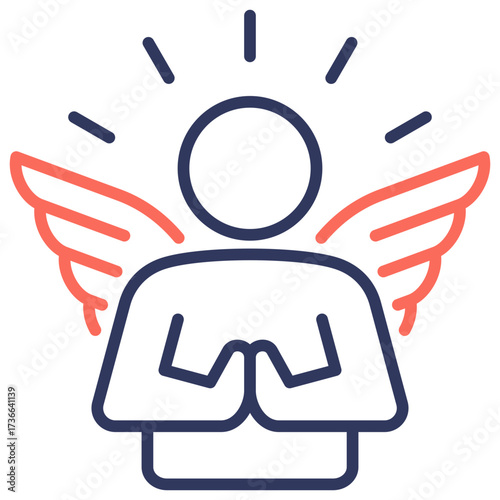Humility Dual Tone Icon