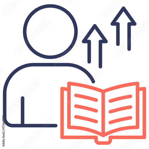 Self Improvement Dual Tone Icon