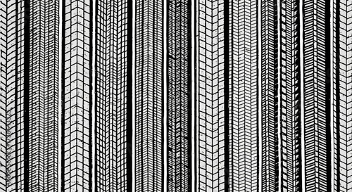 A Visual Showcase of Diverse Tire Tread Patterns and Their Unique Designs Exploring the Intricate Details of Rubber Engineering and Traction Technologies
