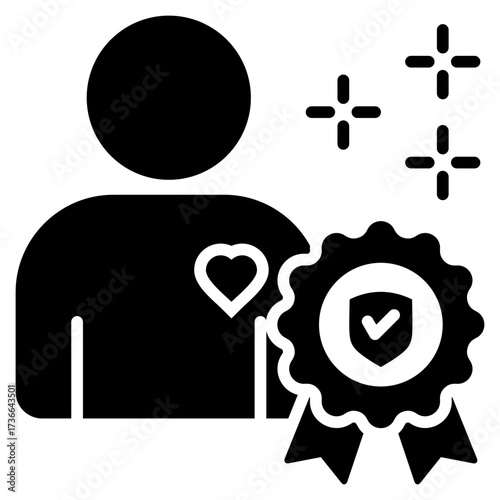 Authenticity Glyph Icon