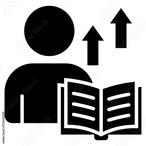 Self Improvement Glyph Icon