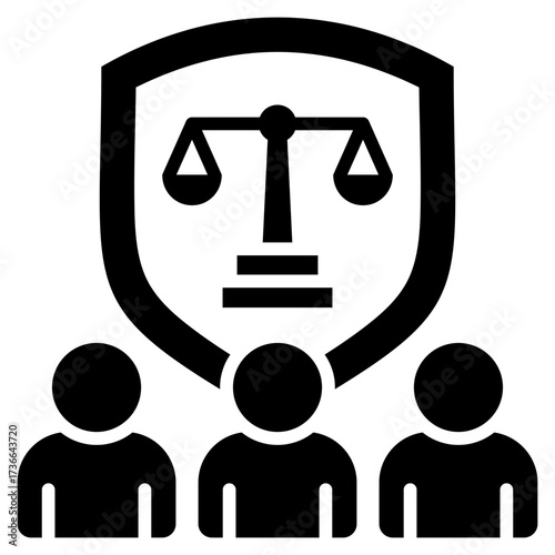 Justice Glyph Icon