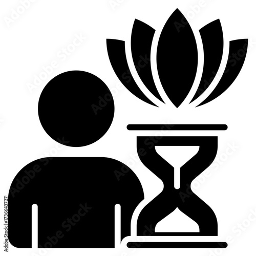 Patience Glyph Icon