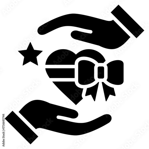 Loyalty Glyph Icon