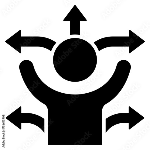 Flexibility Glyph Icon