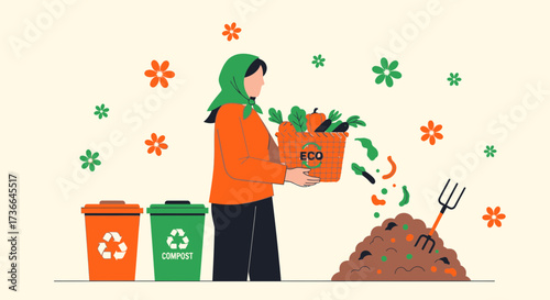 Composting Life: Creating Sustainable Environments with Organic Waste Recycling Practices for