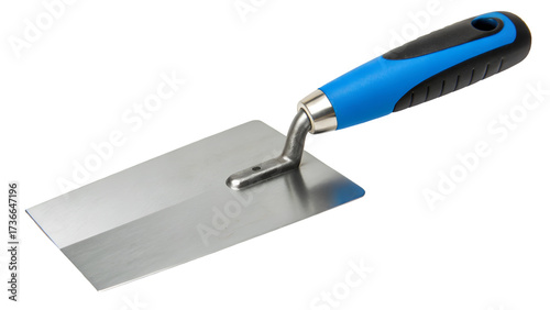 trowel color blue isolated on transparent background