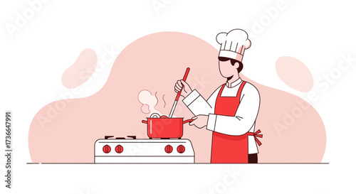 Culinary Professional Crafting Gourmet Meals In Modern Kitchen Using Latest Equipment