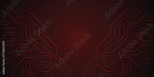 Digital Circuit Board: A stunning depiction of technological advancement and electronic innovation through a mesmerizing circuit board design.