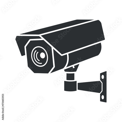 Security Camera Vector Icon Surveillance CCTV Monitoring