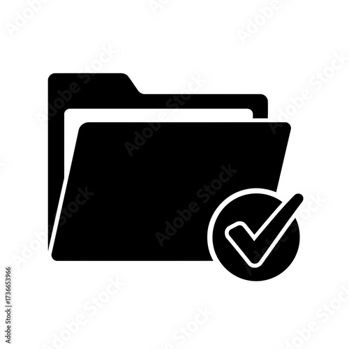 Folder with Checkmark Icon