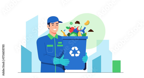 Eco-Friendly Waste Management in City: Recycling Awareness and Environmental Protection