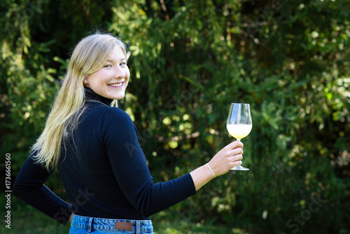 Traditional Czech low alcohol new young wine or 