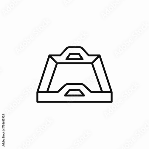 tray kitchen icon sign vector