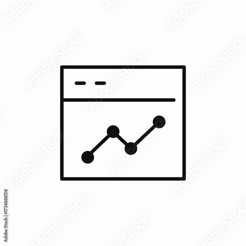 web analytics icon sign vector