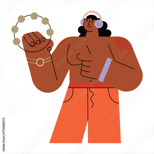 Tambourine Player 