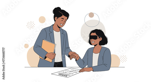 Guided Assistance: Offering Support And Aid To Individuals Requiring Tactile Guidance And Help