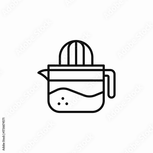 citrus squeezer icon sign vector